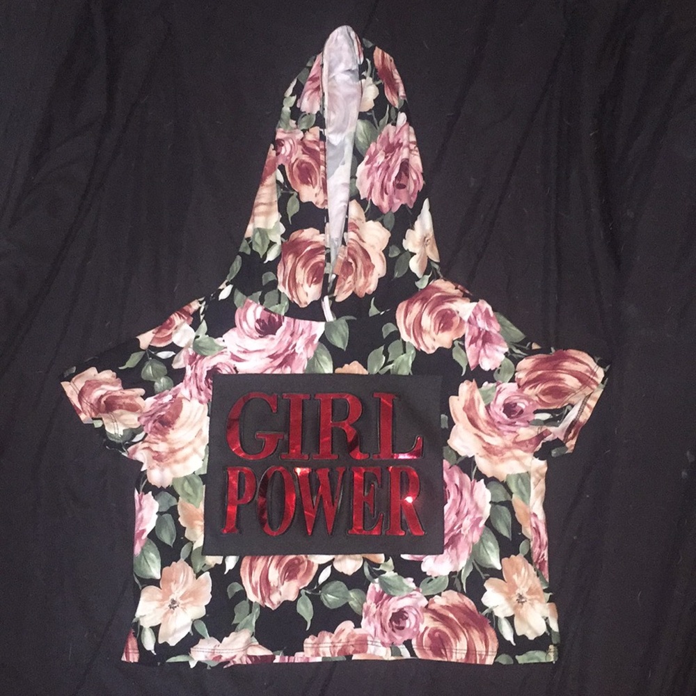Floral crop top t - shirt by DAVIDA